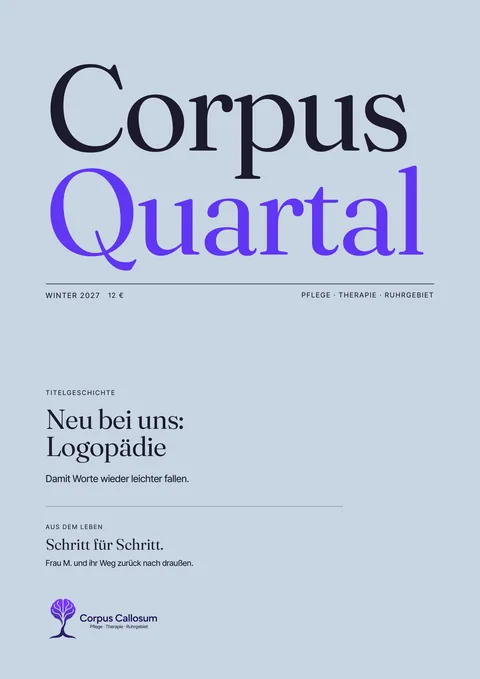 Corpus Quartal 第01号(2027年 冬)の表紙:新サービス:言語療法