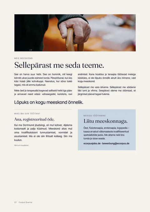 Trükitud ajakirja lehekülg 22