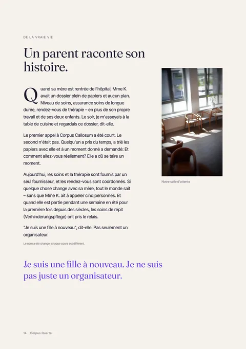 Page 14 de la revue imprimée