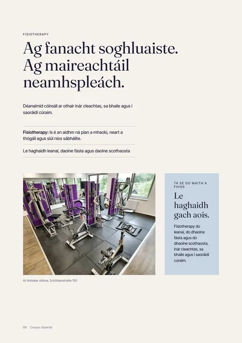 leathanach 8 den iris phriontáilte