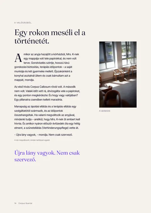 A nyomtatott folyóirat 14 oldala