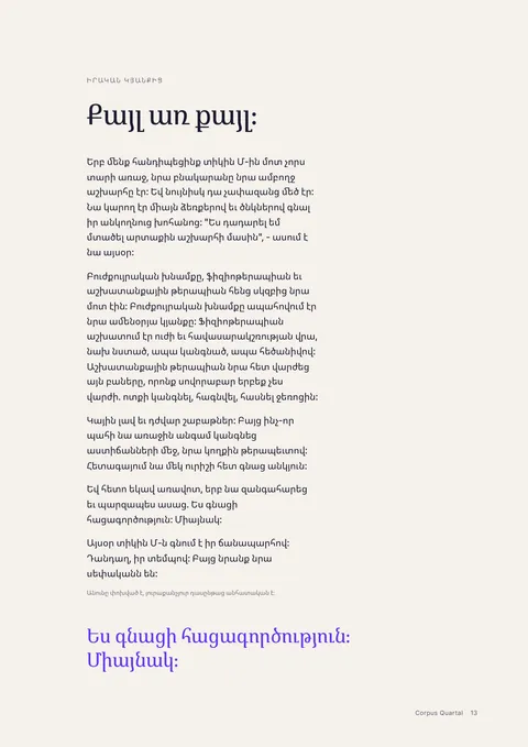 Տպագրված ամսագրի էջ 13