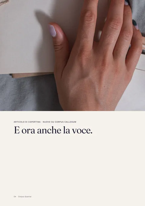 Pagina 4 della rivista stampata