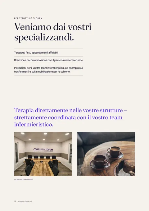 Pagina 18 della rivista stampata