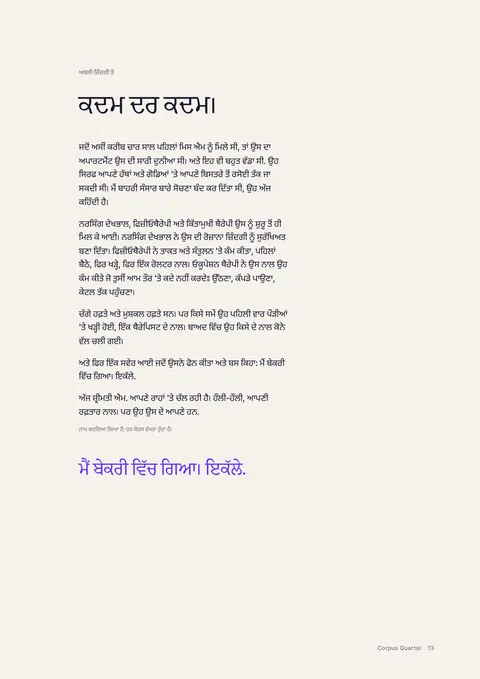 ਪ੍ਰਿੰਟਿਡ ਮੈਗਜ਼ੀਨ ਦਾ ਪੰਨਾ 13
