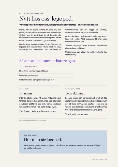 Sid 5 i den tryckta tidskriften
