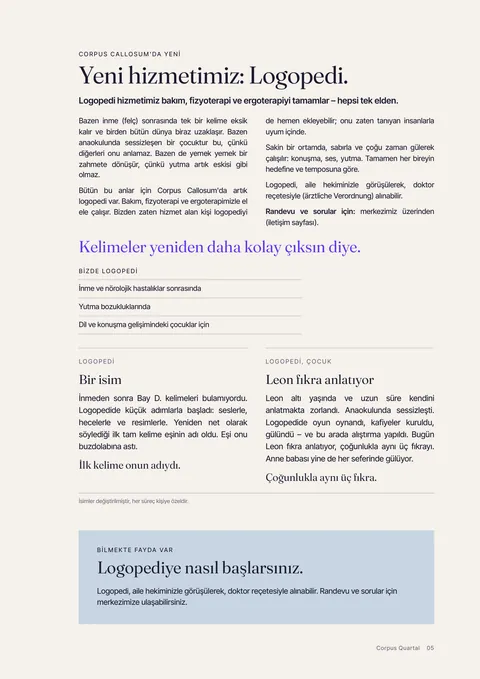 Basılı derginin 5. sayfası
