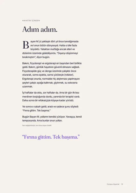 Basılı derginin 13. sayfası