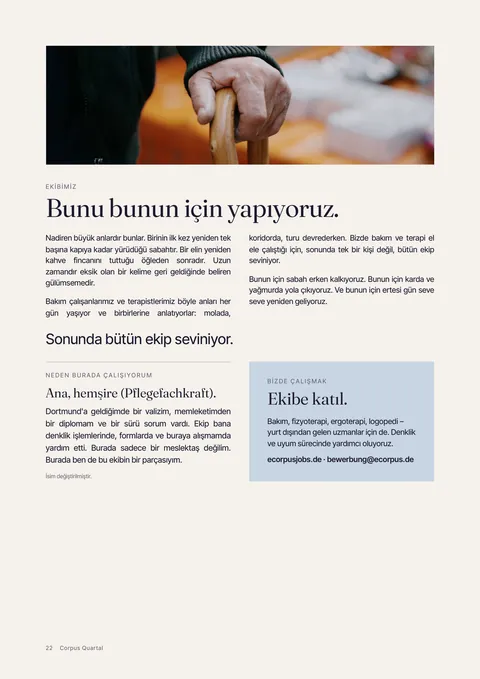 Basılı derginin 22. sayfası